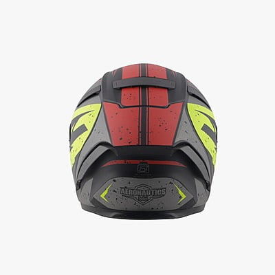 STEELBIRD SA-2 BREEZER GLOSSY BLACK/GREY C/V 600 MM WITH EXTRA VISOR (SH)