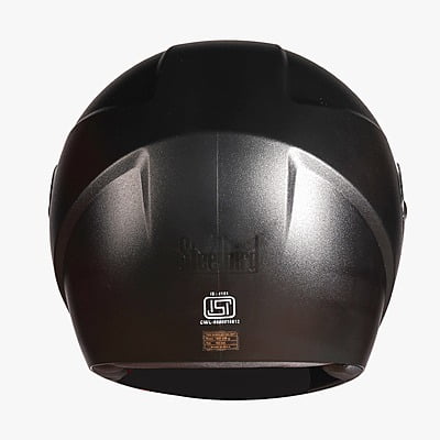 STEELBIRD SBH-21 WIZ DASHING BLACK C/V (L)