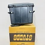 STUDDS SIDE BOX 100 CC SUPER BOX WITH UNIVERSAL FITMENT CLAMPS BLACK