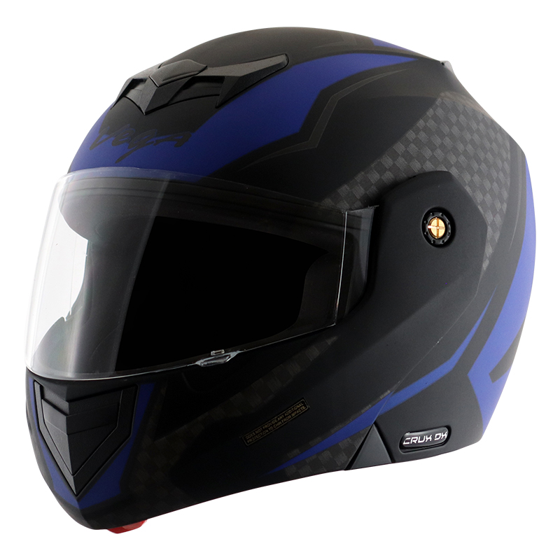 VEGA CRUX DX CHECKS DULL BLACK M.BLUE C/V (L)