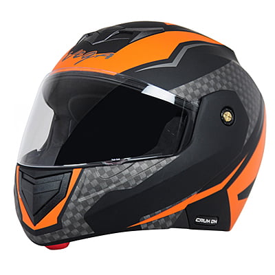 VEGA CRUX DX CHECKS DULL BLACK ORANGE C/V (M)