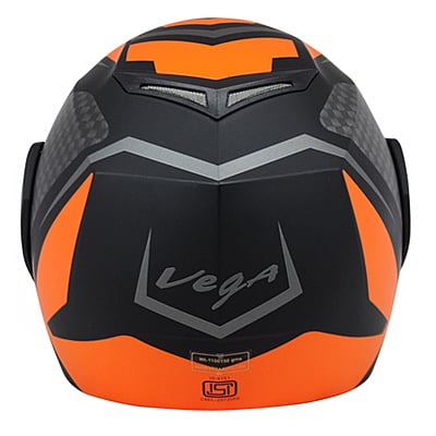 VEGA CRUX DX CHECKS DULL BLACK ORANGE C/V (M)