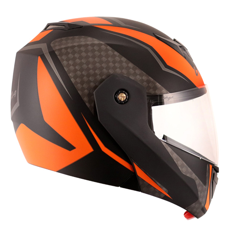 VEGA CRUX DX CHECKS DULL BLACK ORANGE C/V (L)
