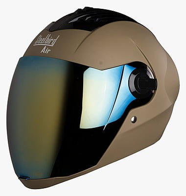 STEELBIRD SBA-2 MAT DESERT STORM C/V (L) + EXTRA GOLD VISOR