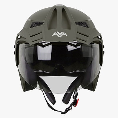STEELBIRD SBH-23 ISS AVA DASHING WITH PEAK BATTLE GREEN C/V (L)