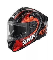 SMK TYPHOON REPTILE GL273 GLOSSY BLACK ORANGE/RED 570MM