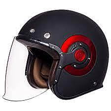 SMK RETRO JET UNICOLOUR MA230 MATT BLACK 580 MM (L)