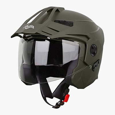 STEELBIRD SBH-23 ISS AVA DASHING WITH PEAK BATTLE GREEN C/V (L)