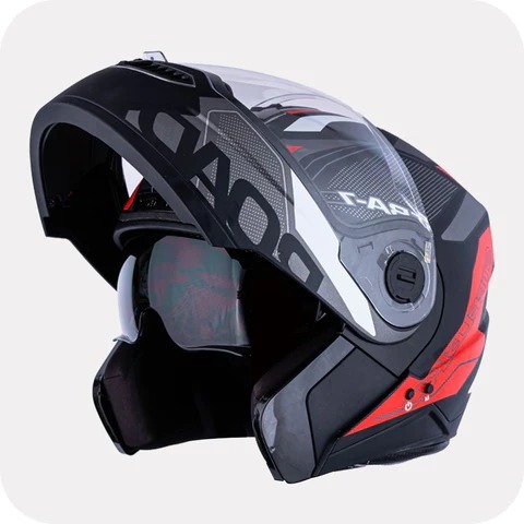HEADFOX STEELBIRD SBA-7 ISS ROAD GLOSSY BLACK/RED C/V (M) HEADFOX STEELBIRD SBA-7 ISS ROAD GLOSSY BLACK/RED C/V (M)