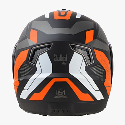 STEELBIRD SBA-7 ISS ROAD MATT BLACK/ORANGE C/V (XL)