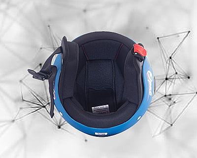 OZONE OPAL BLUE C/V (520 MM)-KIDS HELMET