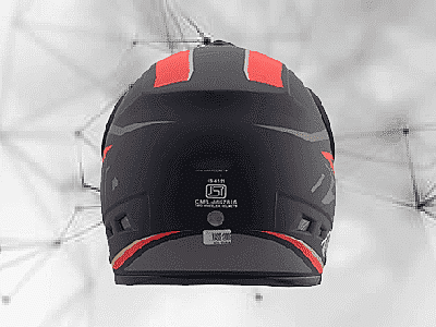 OZONE AMPLE DECOR MATT BLACK/RED T/V (570 MM)