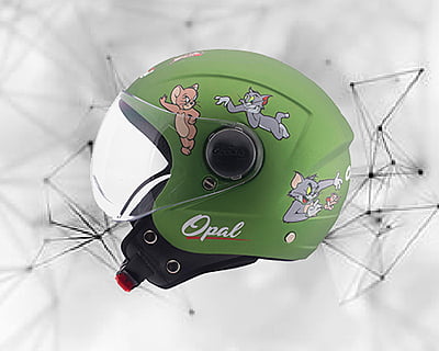 OZONE OPAL GREEN C/V (520 MM)-KIDS HELMET