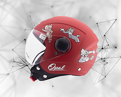 OZONE OPAL RED C/V (520 MM)-KIDS HELMET