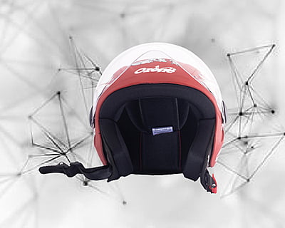 OZONE OPAL MATT RED C/V (520 MM)-KIDS HELMET