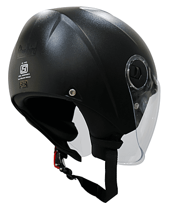 STEELBIRD SBH-20 ZIP DASHING BLACK C/V (L)