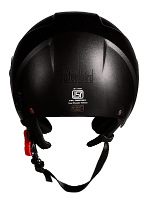 STEELBIRD SBH-20 ZIP DASHING BLACK C/V (L)